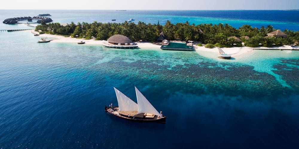 Huvafen Fushi luxurious beach pool