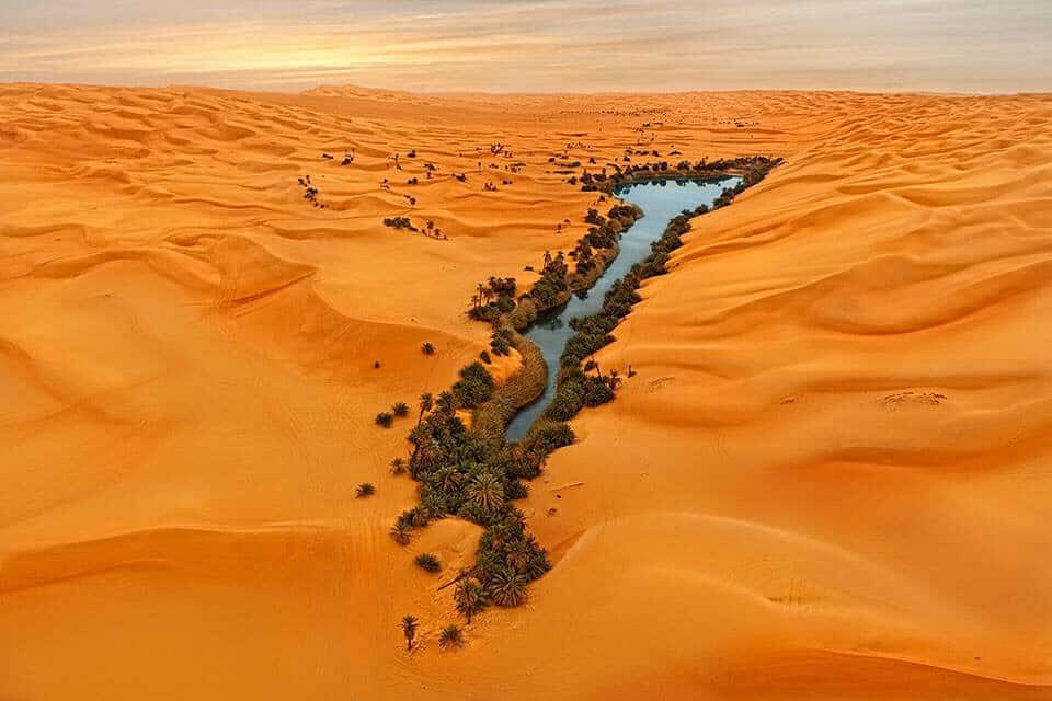 Beautiful Libya Oum Al Ma “ the mother of the water ”, south Libya