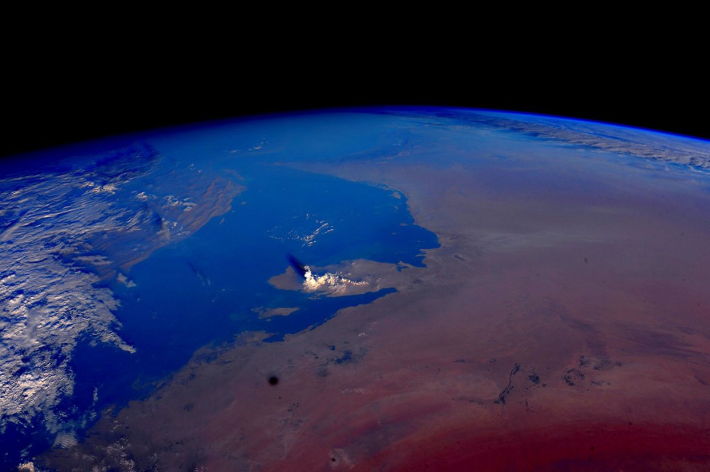 Cloud formation above Qatar.