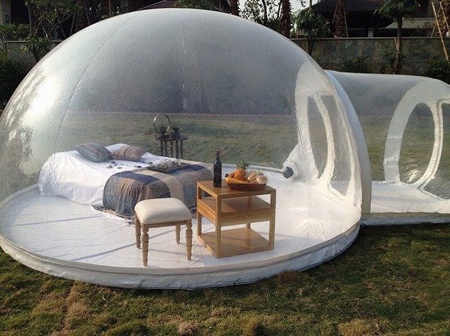 bubble tent airbnb