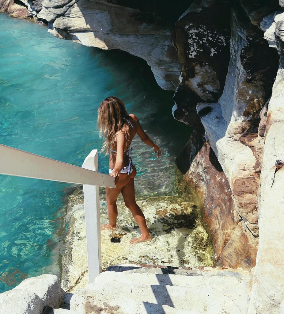 Dipping toes in clear water