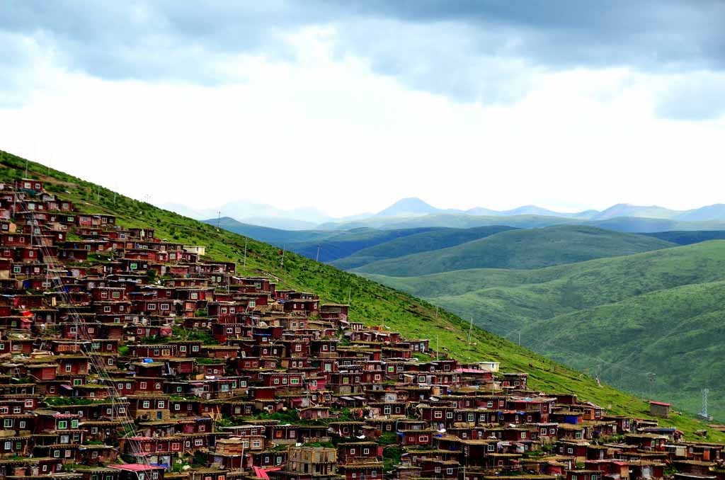 A unique view of what probably is the most peaceful inhabited hill in the world.