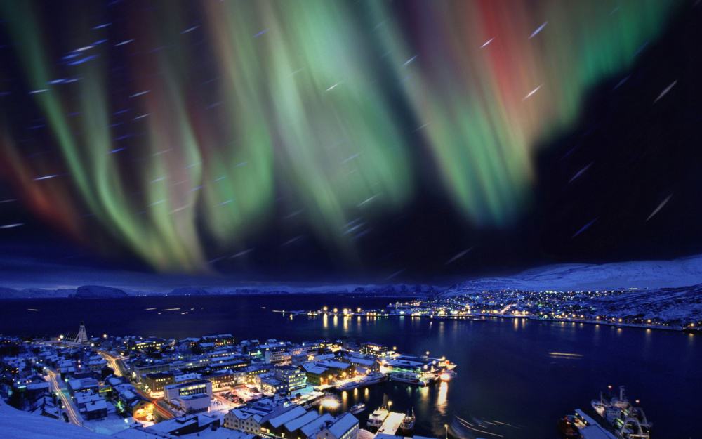 Hammerfest, a place Aurora Borealis feels at home.