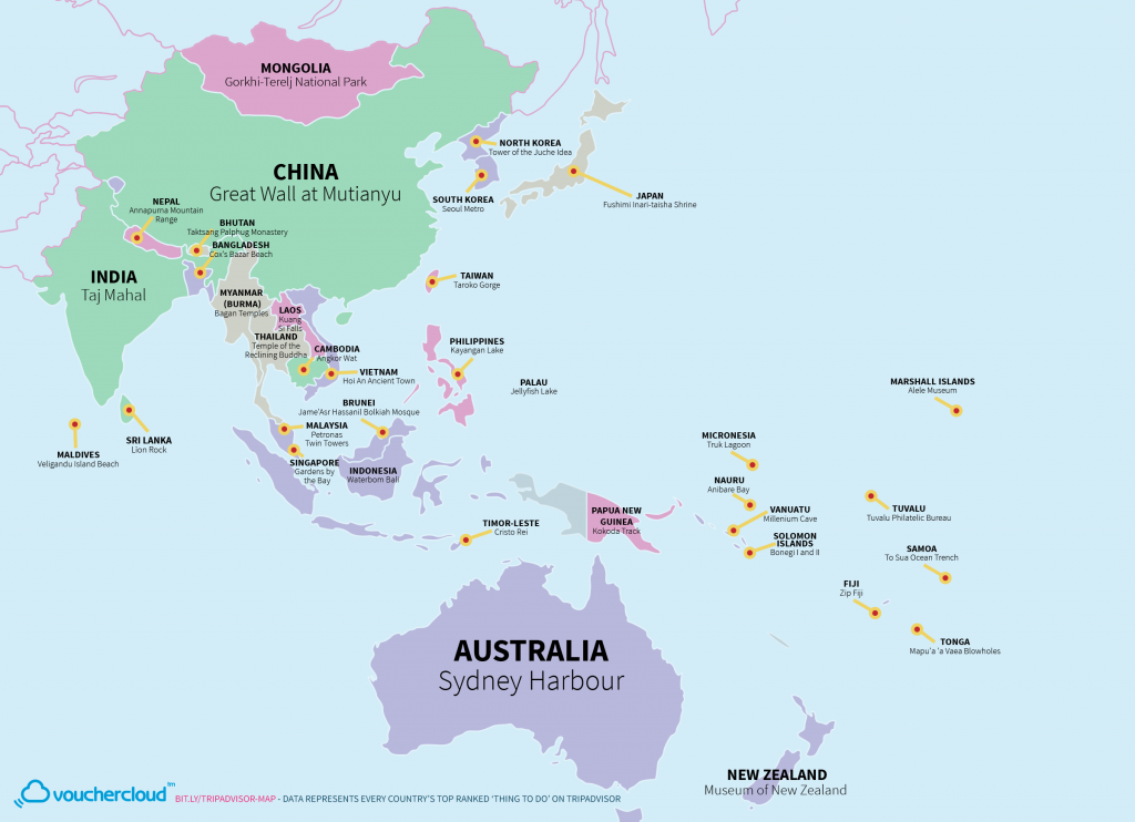 These Are The Top Attractions in Asia and Australia