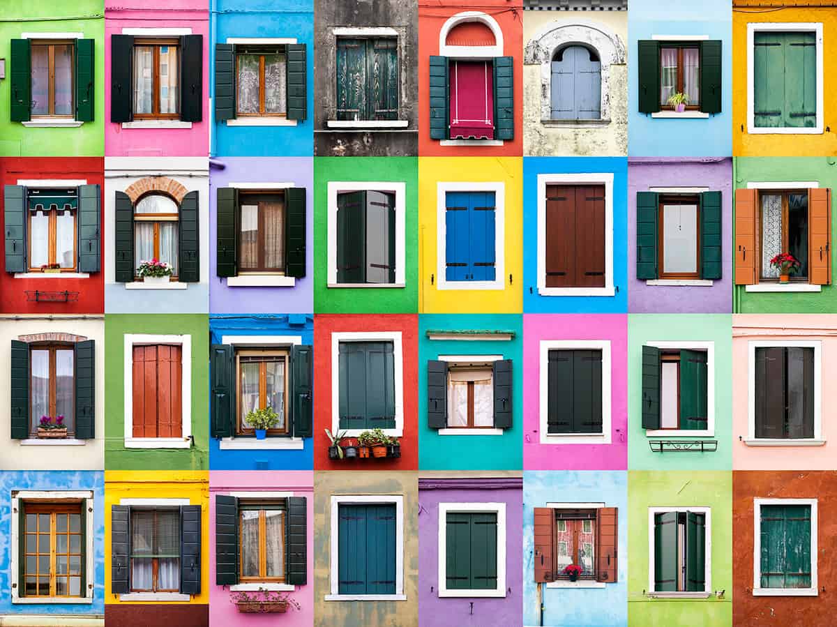 Windows of Burano