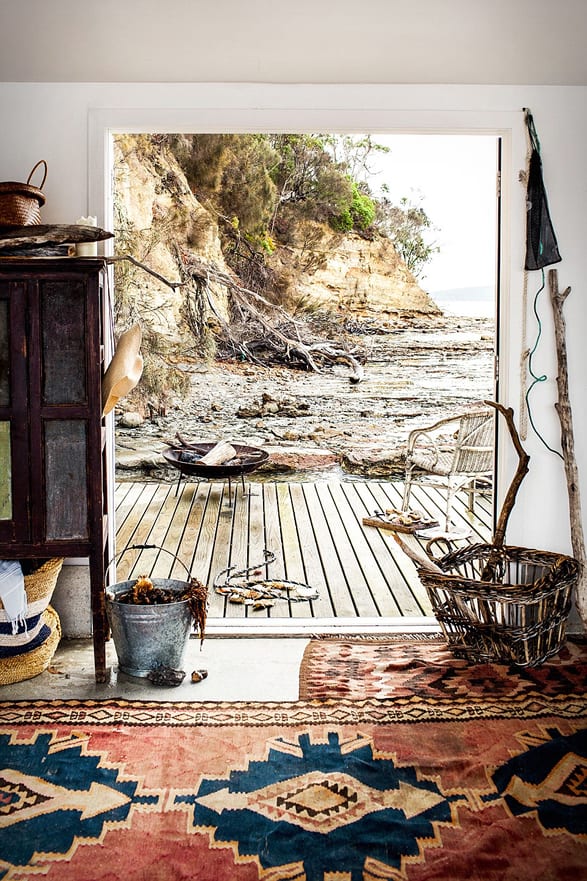 The Boathose deck large open door