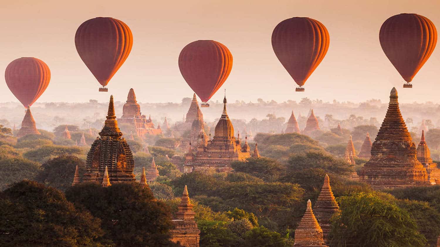 Angkor Wat Hot Air Balloons