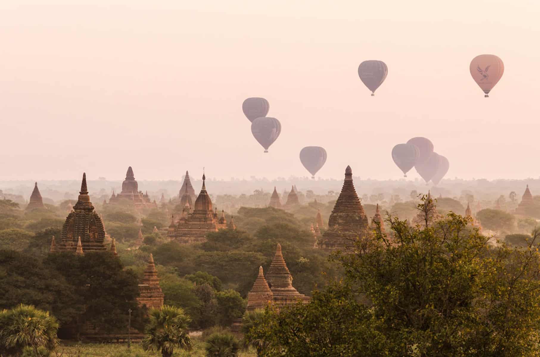 Bagan hot air balloons
